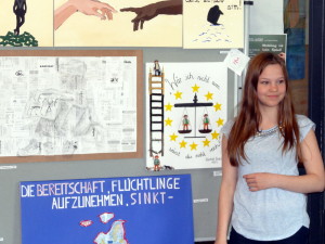 Kaya Waldhause aus der E1a erhielt sowohl einen Preis des Landes Schleswig-Holstein als auch den 1. Preis der Holstenschule